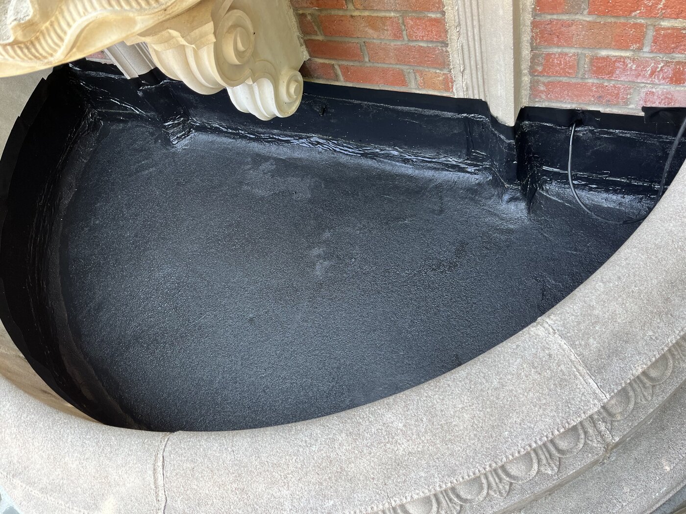 Waterproofing in progress